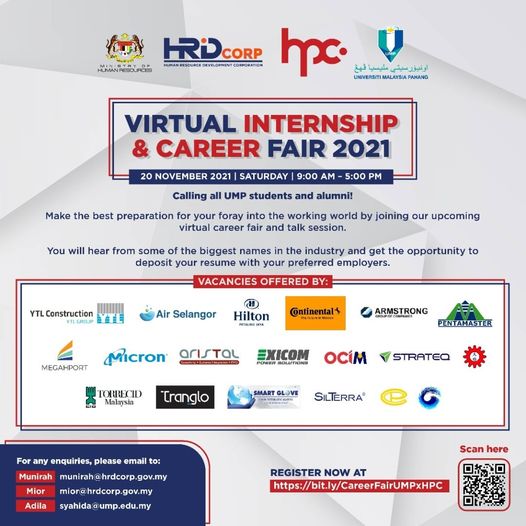 UMP Virtual Internship & Career Fair 2021